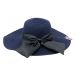 Zomerhoed met strik Dames Blauw