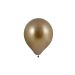 Mini Chroom Ballonnen Goud - 11cm - 20 stuks