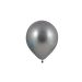 Mini Chroom Ballonnen Zilver - 11cm - 20 stuks