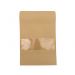 Bewaarzak Kraft met venster - 16x24cm - 12 stuks 