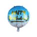 Folieballon Happy Birthday Ombre Blauw (45cm)