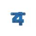 Letterslinger 4 Blauw