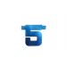Letterslinger 5 Blauw