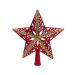 Kerstboompiek Ster Rood