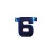 Letterslinger 6 Blauw