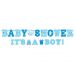 Letterslinger 'Babyshower It's A Boy! Blauw