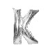 Folie Ballon K Zilver 40cm
