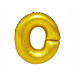 Folieballon O Goud (43cm)