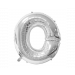 Folie Ballon O Zilver 40cm