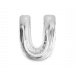 Folie Ballon U Zilver 40cm