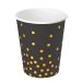 Beker Gold Dots Zwart 