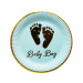 Bordjes Baby Boy Voetjes Boy/Goud 