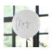 Mrs Ballon XL Wit & Zwart Ginger Ray 