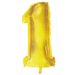 Folieballon 1 Goud (43cm)