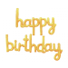 Folie Ballon 'Happy Birthday' Goud