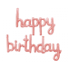 Folie Ballon 'Happy Birthday' Goud