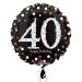 Folieballon 40 Happy Birthday Sparkling - 43cm