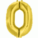 Folie Ballon 0 Goud XL