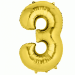 Folie Ballon 3 Goud XL