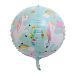 4D Folieballon Unicorn Happy Birthday Blauw