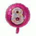 Folieballon Holografisch Cijfer 8 Roze