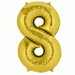 Folieballon 8 Goud XL