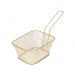 Mini Frituurmandje Groot Goud