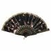 Waaier Bloemen Zwart
