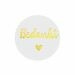 Stickers Bedankt Wit/Goud (24st)