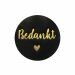 Stickers Bedankt Zwart/Goud (24st)