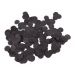 Zijdevloei Confetti Zwart (40gr)