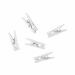 Houten Mini Knijpertjes Wit (24st)