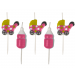 Kaarsjes Geboorte Roze (5st) 