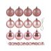 Kerstballen Roze 50mm (12st)