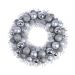 Kerstkrans Zilver met ballen - 39 cm 