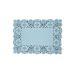 Onderlegger 19x30cm Blauw (10st)