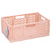 Opvouwbare opbergkrat roze