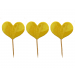 Prikkers Hartjes Glitter Goud (12st)