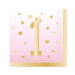 Servetten 1st Birthday Roze (16st) 