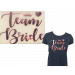 Team Bride T-shirt Strijkvellen (3st)