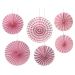 Deco Waaiers Roze 6dlg 