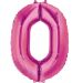 Folieballon Cijfer 0 Roze XL