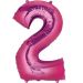 Folie Ballon 2 Roze XL