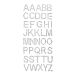 Strass Letters Zilver XL (40st)