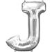 Folie Ballon J Zilver 40cm