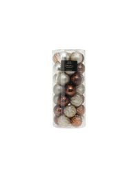 Kerstballen Amber - 6cm - 35 stuks