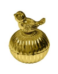 Rond Doosje Tortelduifje Goud (12st)