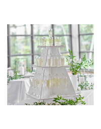Drinkpiramide 3-Lagen Wit - 79x76cm - Ginger Ray