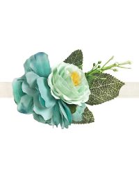 Polscorsage Pioenrozen Turquoise