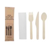 Bestekset Hout 4-delig 16cm (12 setjes) 